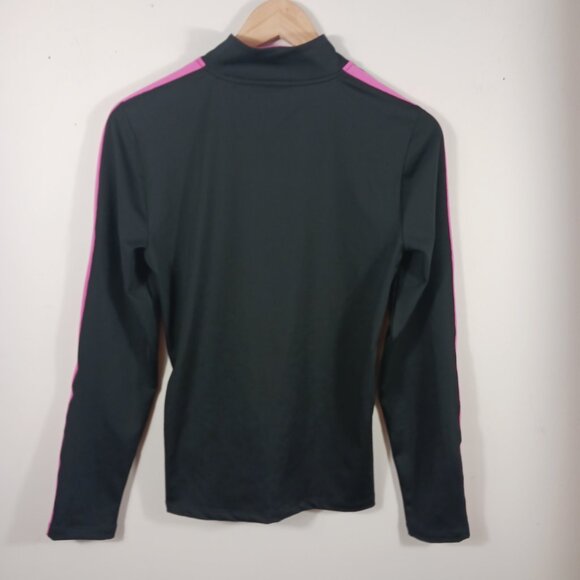 Lauren Ralph Lauren, Black W/ Pink Trim 1/4 Zip Pullover Size Medium, Activewear - Picture 8 of 15